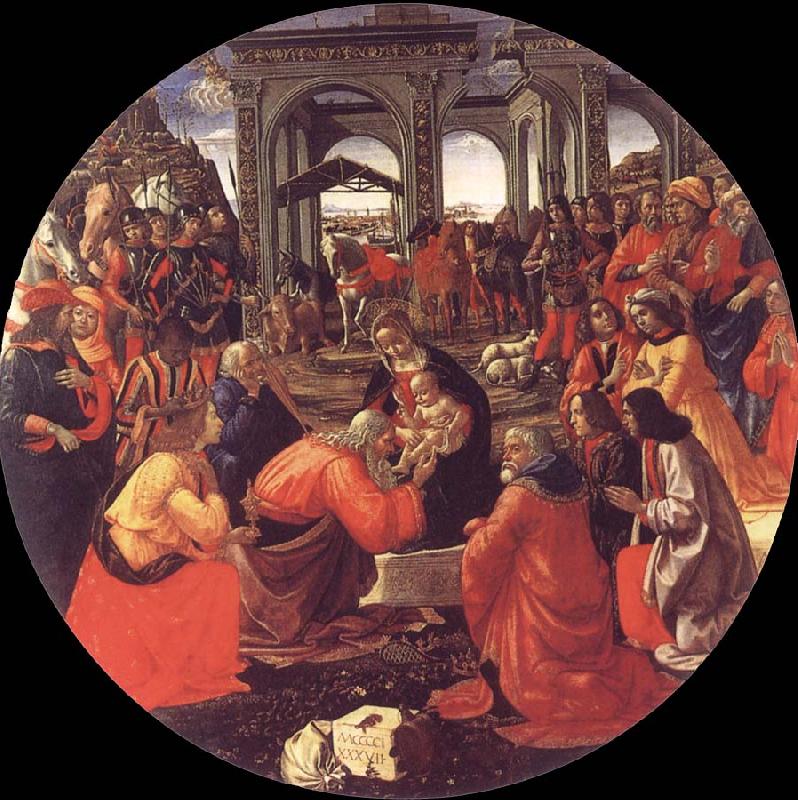 Domenico Ghirlandaio The adoration of the Konige